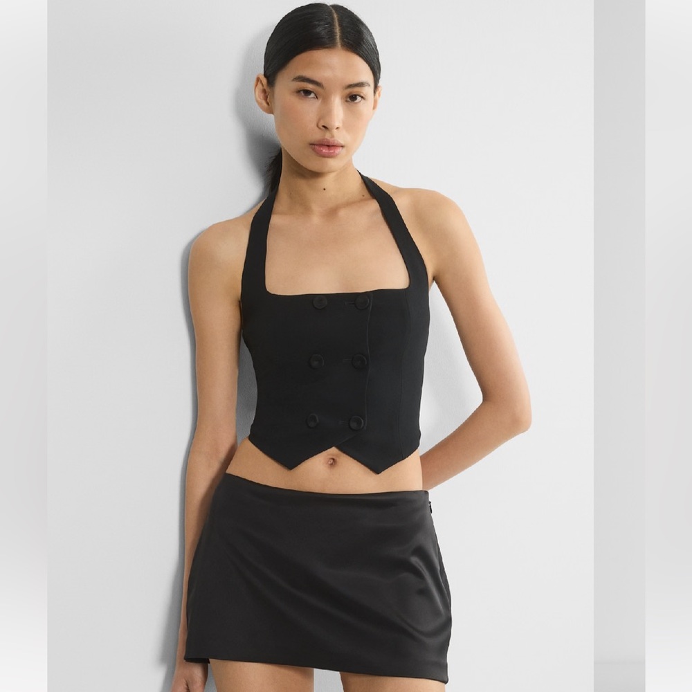 Aritzia Ten Bombshell Top In Black Size XS Brand New With Tags Sold Out 🖤✨